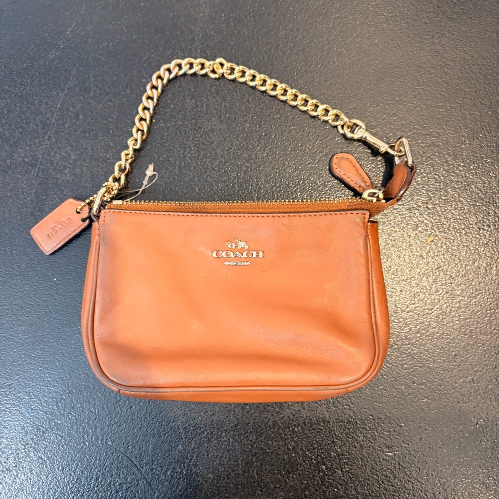 Coach Nolita 19 Brown Leather
Wristlet, Preowned